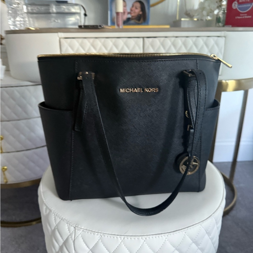 Michael Kors Black Leather Tote